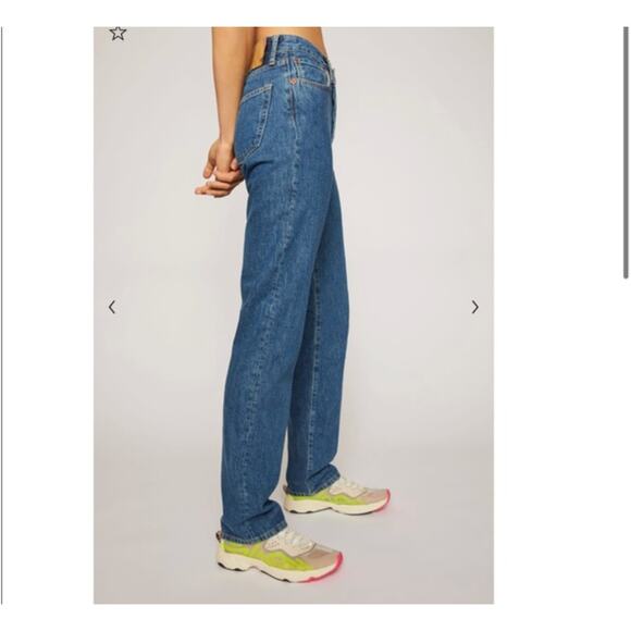 Acne Studios Jeans Womens 25 Dark Blue 1997 Trash Straight Denim Casual Chic - Picture 2 of 16